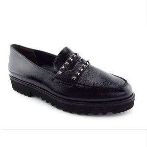 paul green black loafers